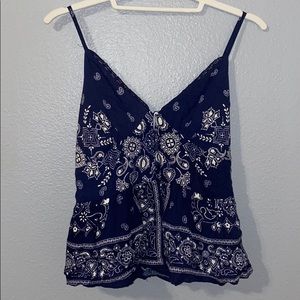 blue bandana top